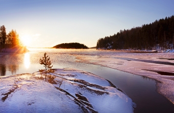 Jäätyvä Saimaa