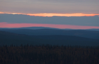 Saariselkää_illalla