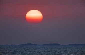 Auringonlasku ulkosaaristossa